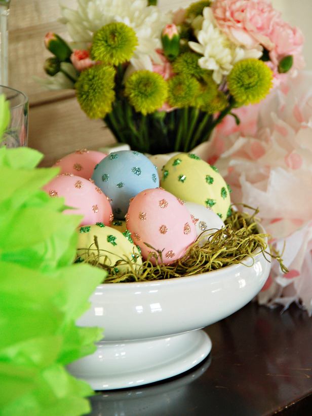 Decoração de Páscoa 2014 com ovos