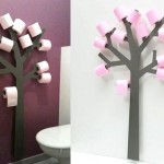 Decoração com rolos de papel