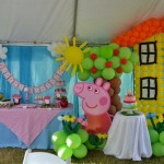 Decoração de aniversário da Peppa Pig