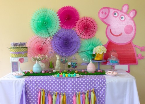 Decoração de aniversário da Peppa Pig