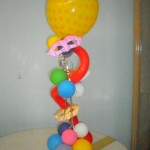Decoração de Carnaval com balões