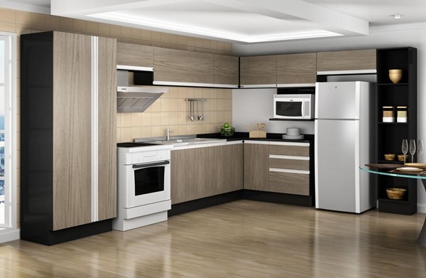 Cozinhas moduladas simples