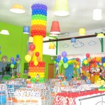 Decoração de Carnaval com balões