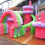 Decoração de festa com balões