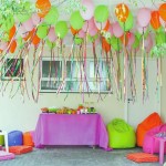 Decoração de Carnaval com balões