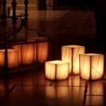 Fotos de decoração com velas de led