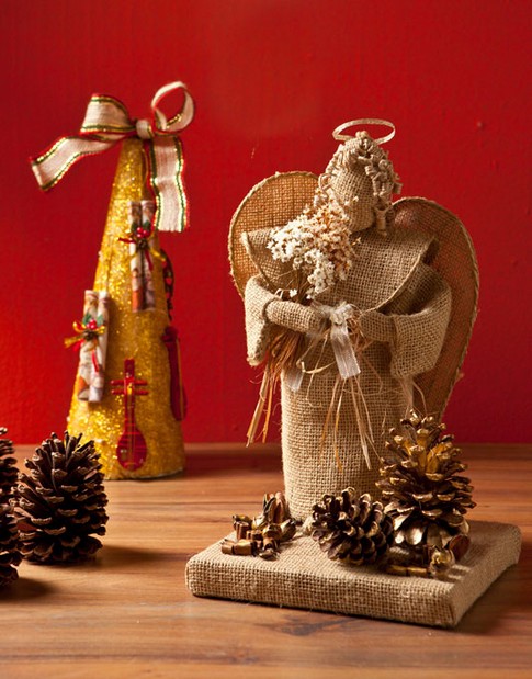 Decoração de Natal com artesanato