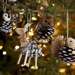 Decoração de Natal com pinhas