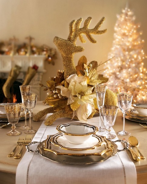 Decoração com dourado