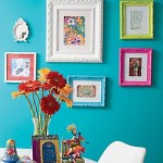 Decoração com quadros coloridos