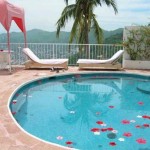 Decoração de piscina para Reveillon