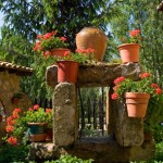 Decoração com vasos de barro