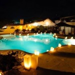Decoração de piscina para Reveillon