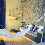 Varandas decoradas com pedras