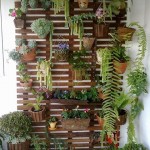 Jardins verticais com paletes